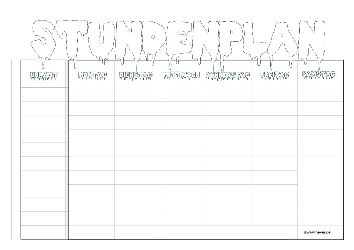 Stundenplan für Schüler