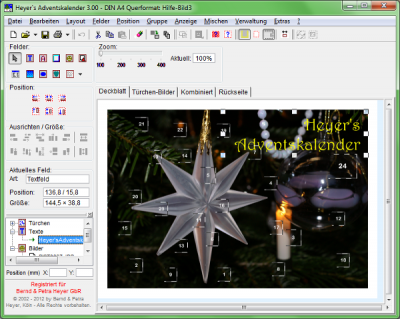 Zum Vergrößern anklicken! Heyer's Adventskalender