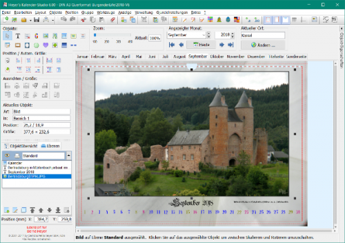 Zum Vergrößern anklicken! Heyer's Kalender-Studio
